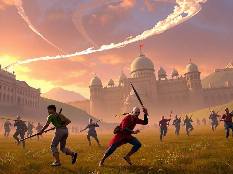 Sisodia Battlefield Dominion gameplay screenshot showing fortress building and army management